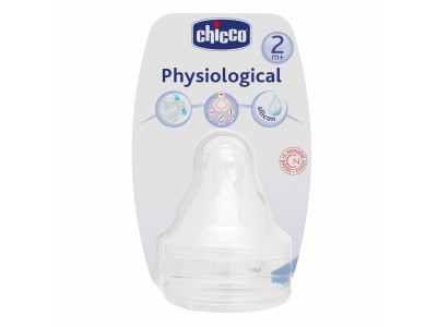 Chicco Tetina Fisiol. Silicona Anticólicos + 2m 2 uds.n