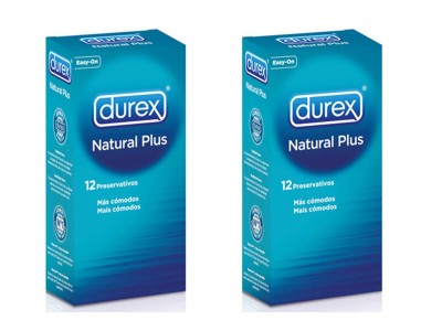 Durex Duplo Preservativo Natural Plus 12 uds.