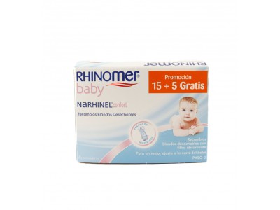 Narhinel Confort Aspirador Recambios Blandos 15 + 5 uds. Narhinel Confort Aspirador Recambios Blandos 15 + 5 uds.