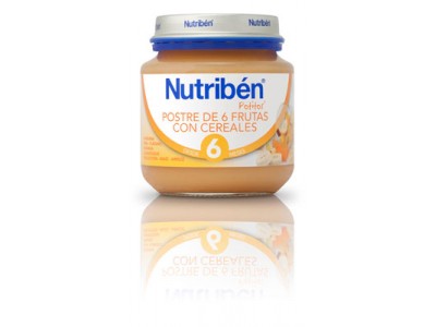 Nutriben Inic. Postre 6 Frutas con Cereales 130g Nutriben Inic. Postre 6 Frutas con Cereales 130g