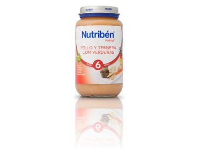 Nutriben Potito Pollo Ternera Verduras 250g