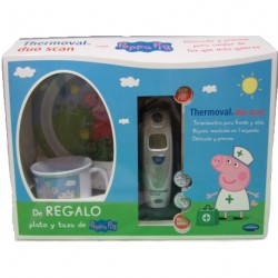 Thermoval Duoscan Termómetro Peppapig+Regalo Plato y Taza