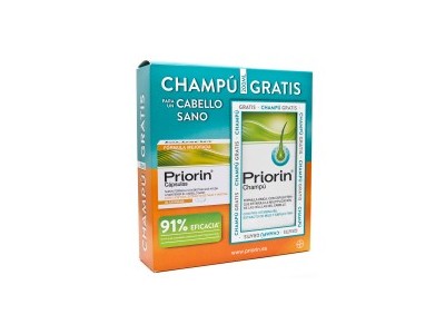 Priorin 60 Cápsulas + Champú 200ml Gratis Priorin 60 Cápsulas + Champú 200ml Gratis