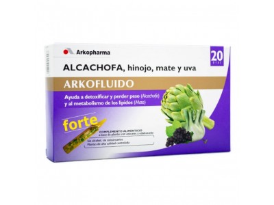 Arko Alcachofa Hinojo Mate Uva 20 Ampollas