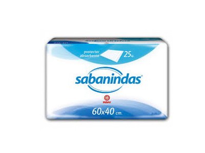 Sabanindas Protegecamas 60x40 25 uds.