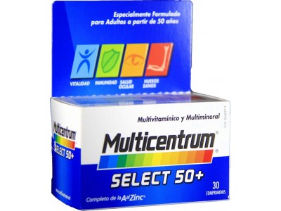 Multicentrum Select 50+30 Comprimidos Multicentrum Select 50+30 Comprimidos