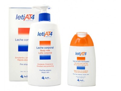 Leti At4 Pack Leche Corporal 500ml + Gel Baño 200ml