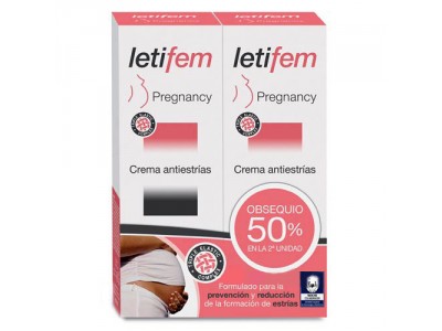 Letifem Pregnancy Crema Antiestrias 200ml 2 uds. Letifem Pregnancy Crema Antiestrias 200ml 2 uds.