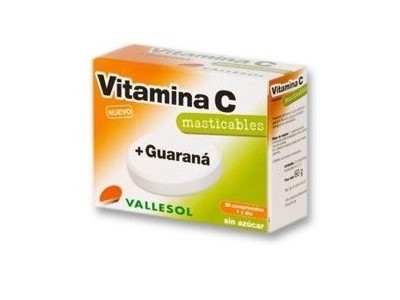 Vallesol Vitamina C + Guaraná 24 Comprimidos