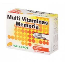 Vallesol Multivitaminas Memoria 40 Cápsulas