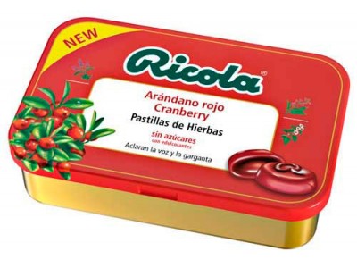 Ricola Pastillas Arándano Rojo 60g Ricola Pastillas Arándano Rojo 60g