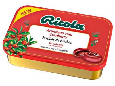 Ricola Pastillas Arándano Rojo 60g