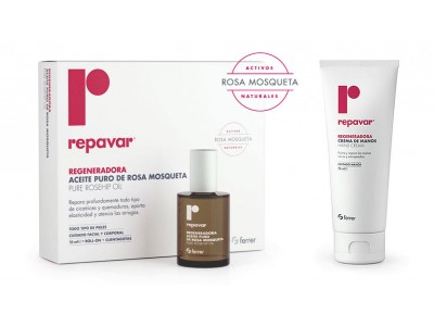 Repavar Aceite Rosa Mosqueta 15ml + Regalo Crema de Manos 75ml