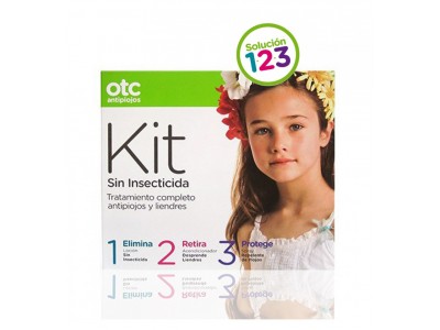 Otc Anti-Piojos Kit 123 Sin Insecticida Loción 125ml + Acondicionador 125ml + Spray 125ml