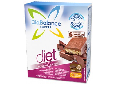 Diabalance Barritas de Chocolate con Leche 6 uds.