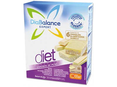 Diabalance Barritas Chocolate Blanco 6 uds.