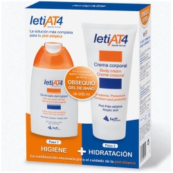 Leti At4 Crema Corporal 200ml + Gel Baño 200ml