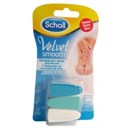 Scholl Velvet Smooth Recambio Lima de Uñas 3 Cabezales