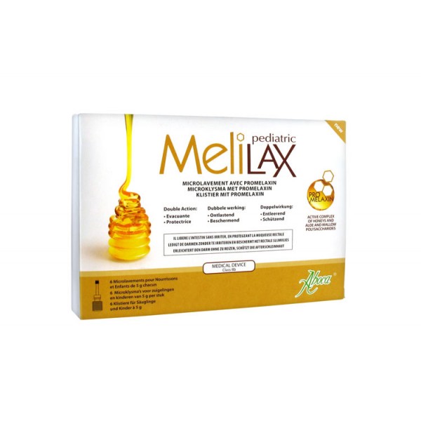 Melilax Pediatric Microlavement avec Promelaxin 6 x 5g