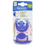 DR. BROWN´S CHUPETE ORTHODONTIC SILICONA 0-6 M 2 UNIDADES