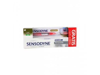 Sensodyne Pasta Blanqueante 100ml + Cepillo Gratis Sensodyne Pasta Blanqueante 100ml + Cepillo Gratis