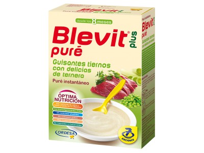 Blevit Plus Puré Guisantes con Ternera 280g